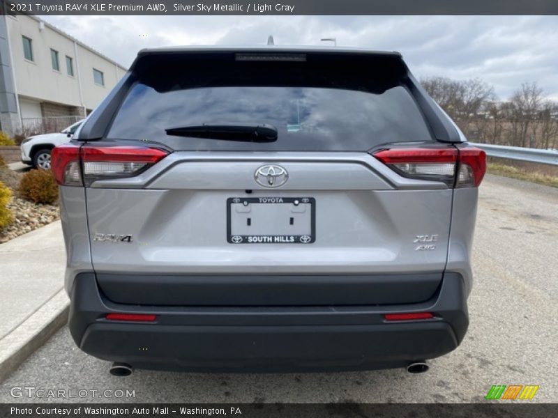 Silver Sky Metallic / Light Gray 2021 Toyota RAV4 XLE Premium AWD