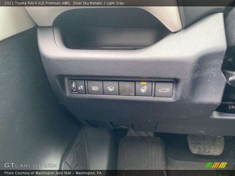 Silver Sky Metallic / Light Gray 2021 Toyota RAV4 XLE Premium AWD