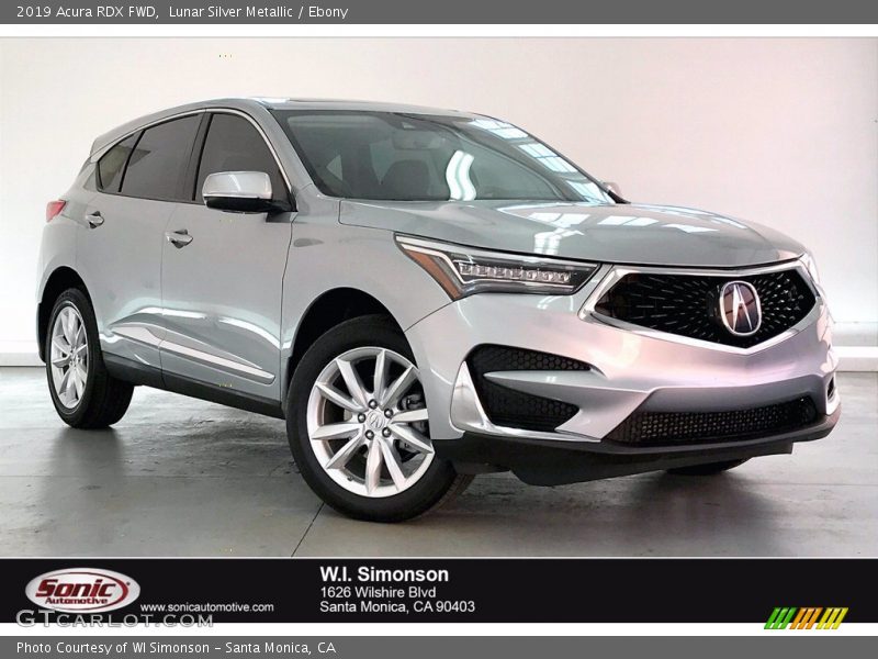 Lunar Silver Metallic / Ebony 2019 Acura RDX FWD