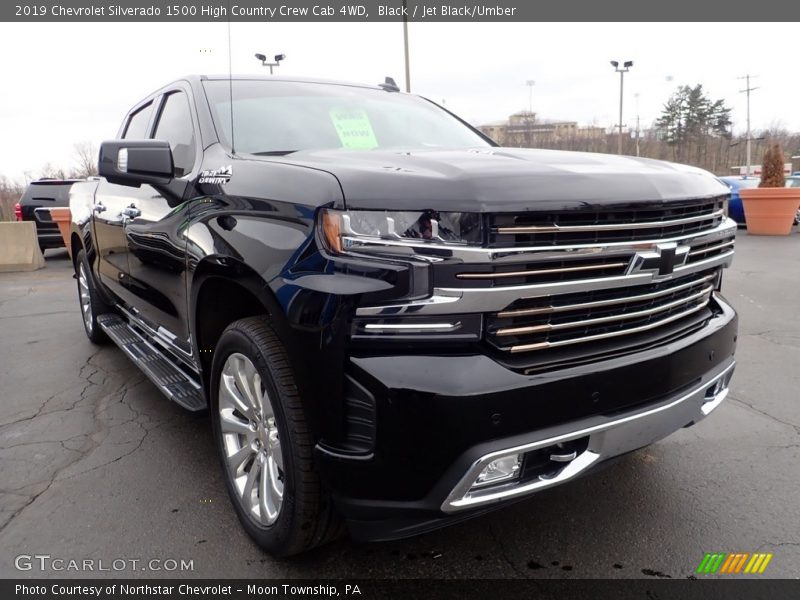 Black / Jet Black/Umber 2019 Chevrolet Silverado 1500 High Country Crew Cab 4WD