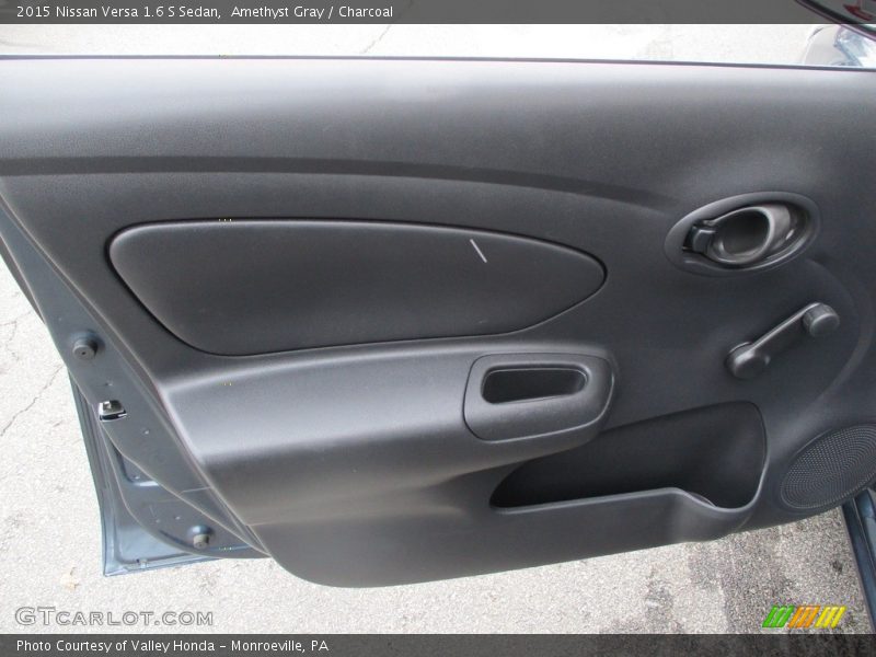 Amethyst Gray / Charcoal 2015 Nissan Versa 1.6 S Sedan