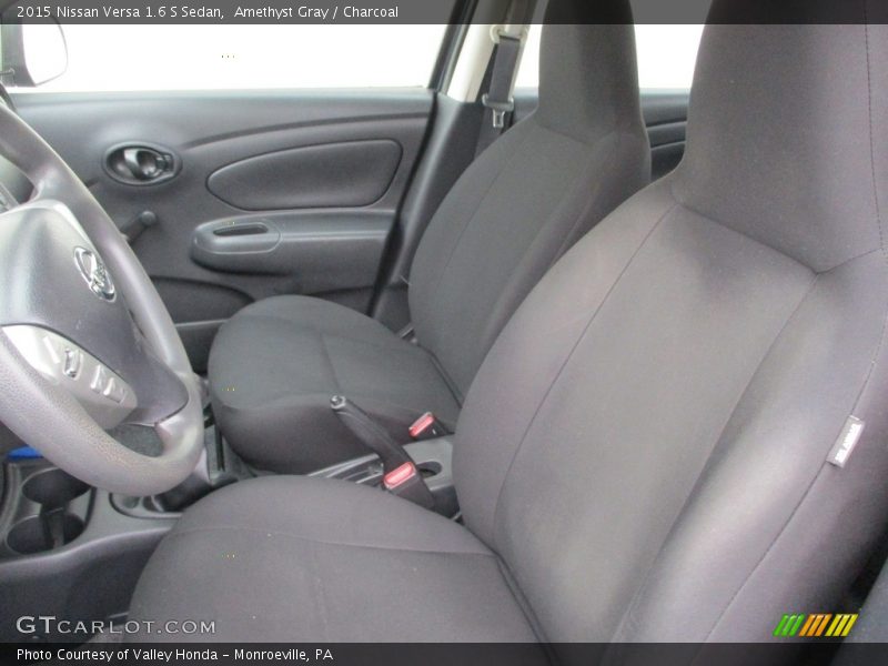 Amethyst Gray / Charcoal 2015 Nissan Versa 1.6 S Sedan