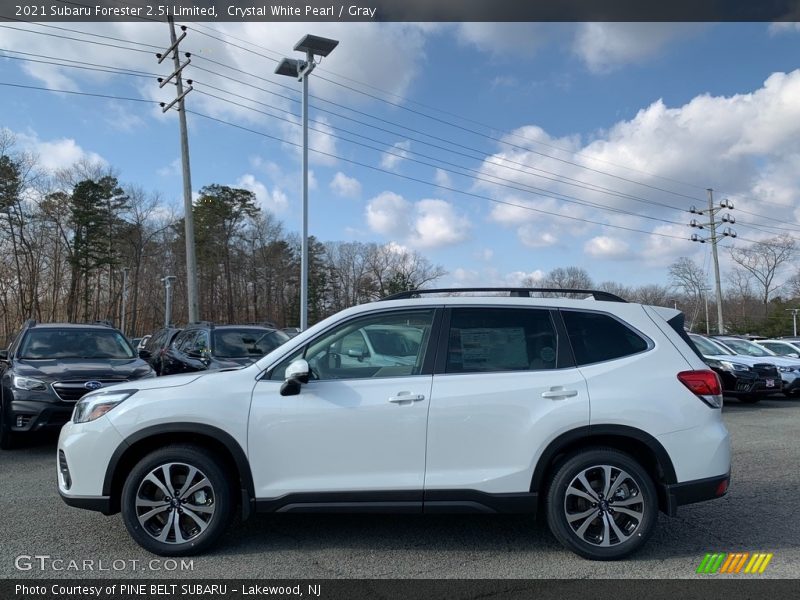 Crystal White Pearl / Gray 2021 Subaru Forester 2.5i Limited