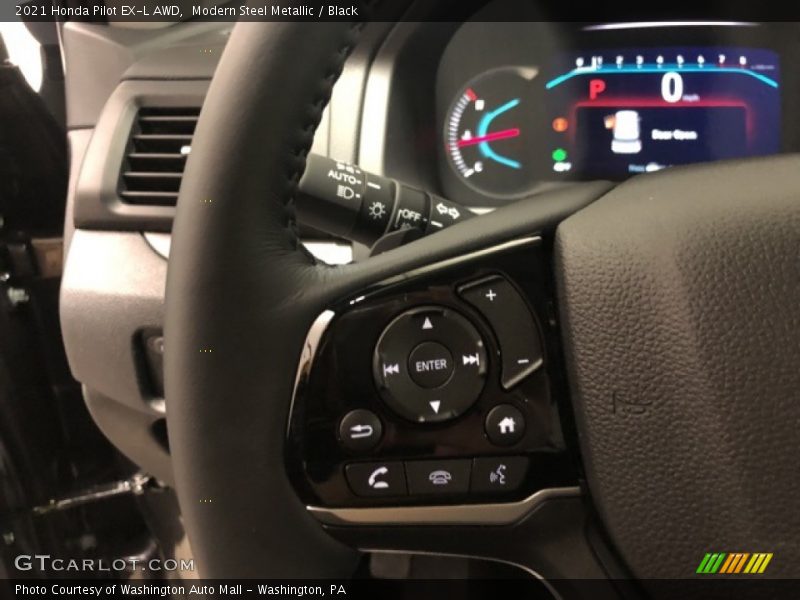 Modern Steel Metallic / Black 2021 Honda Pilot EX-L AWD