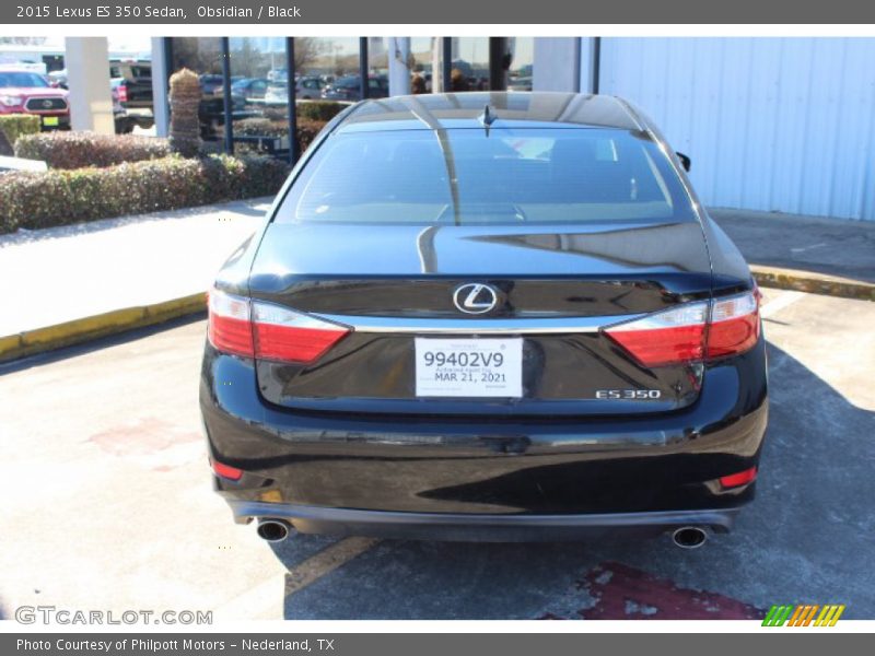 Obsidian / Black 2015 Lexus ES 350 Sedan