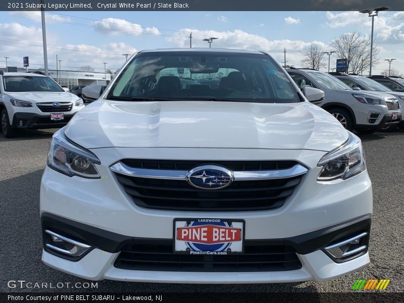 Crystal White Pearl / Slate Black 2021 Subaru Legacy Limited