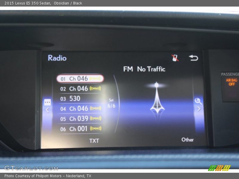 Obsidian / Black 2015 Lexus ES 350 Sedan