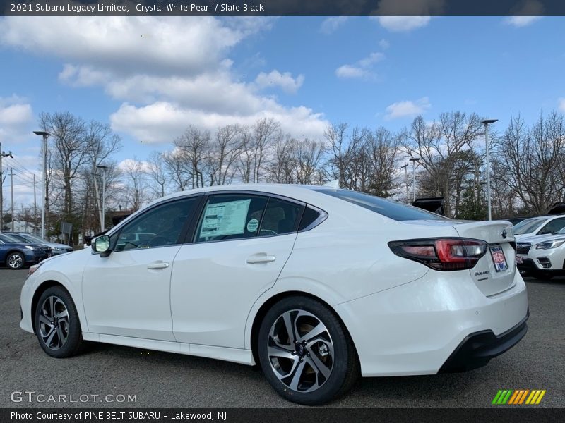 Crystal White Pearl / Slate Black 2021 Subaru Legacy Limited