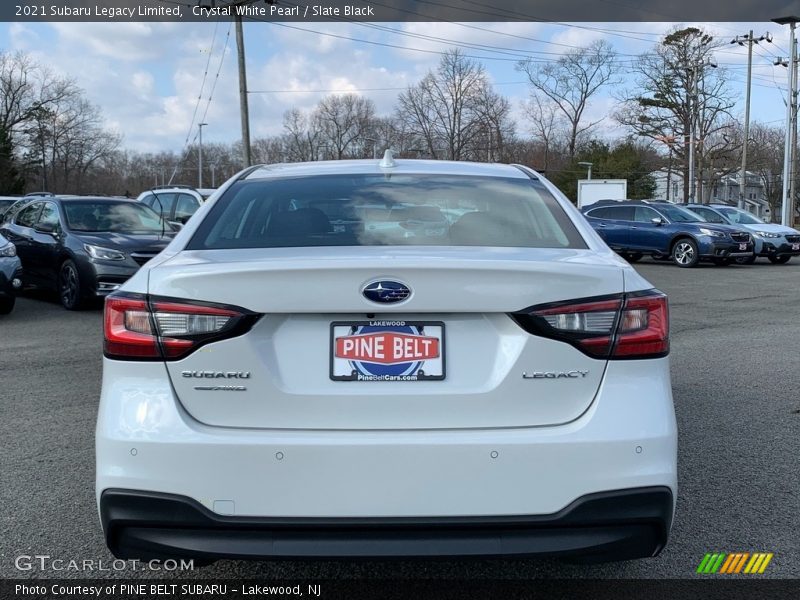 Crystal White Pearl / Slate Black 2021 Subaru Legacy Limited