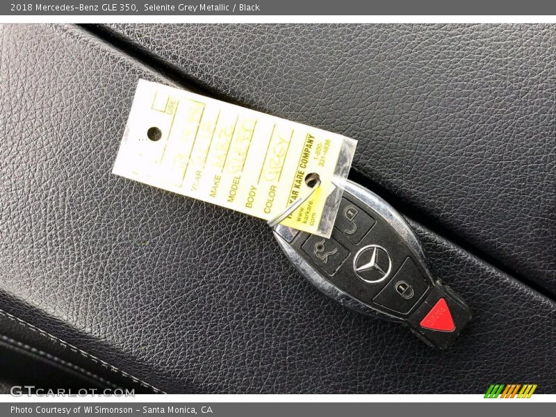 Selenite Grey Metallic / Black 2018 Mercedes-Benz GLE 350