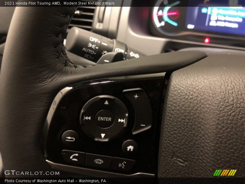 Modern Steel Metallic / Black 2021 Honda Pilot Touring AWD