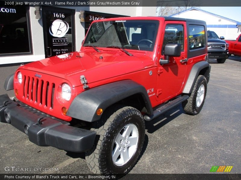 Flame Red / Dark Slate Gray/Medium Slate Gray 2008 Jeep Wrangler X 4x4