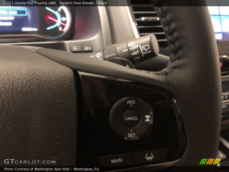 Modern Steel Metallic / Black 2021 Honda Pilot Touring AWD