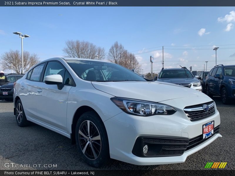 Crystal White Pearl / Black 2021 Subaru Impreza Premium Sedan