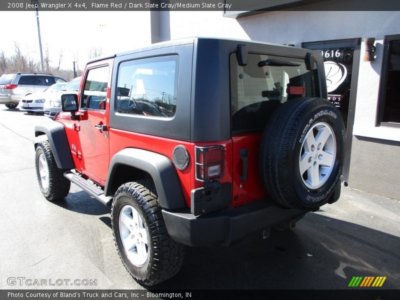 Flame Red / Dark Slate Gray/Medium Slate Gray 2008 Jeep Wrangler X 4x4