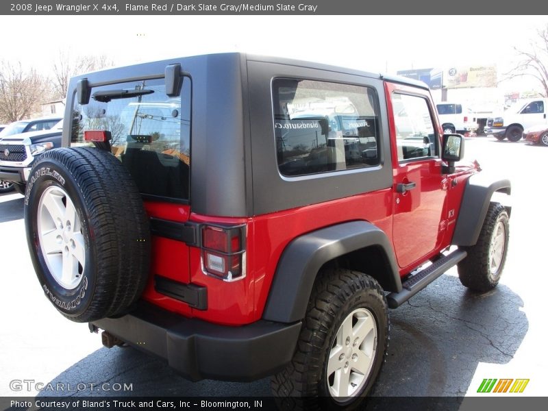 Flame Red / Dark Slate Gray/Medium Slate Gray 2008 Jeep Wrangler X 4x4
