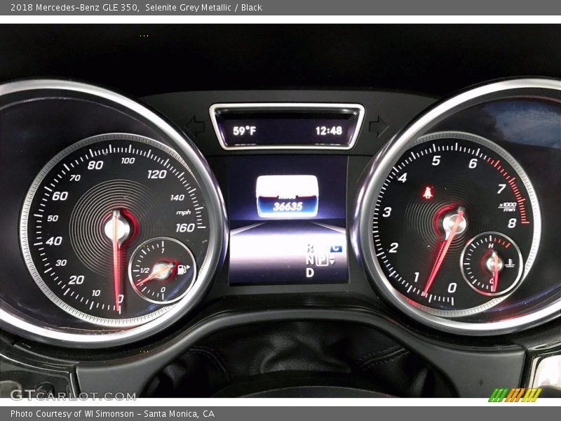 Selenite Grey Metallic / Black 2018 Mercedes-Benz GLE 350