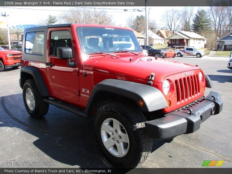 Flame Red / Dark Slate Gray/Medium Slate Gray 2008 Jeep Wrangler X 4x4