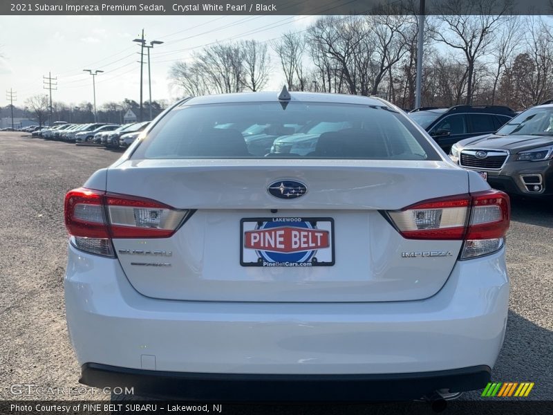 Crystal White Pearl / Black 2021 Subaru Impreza Premium Sedan
