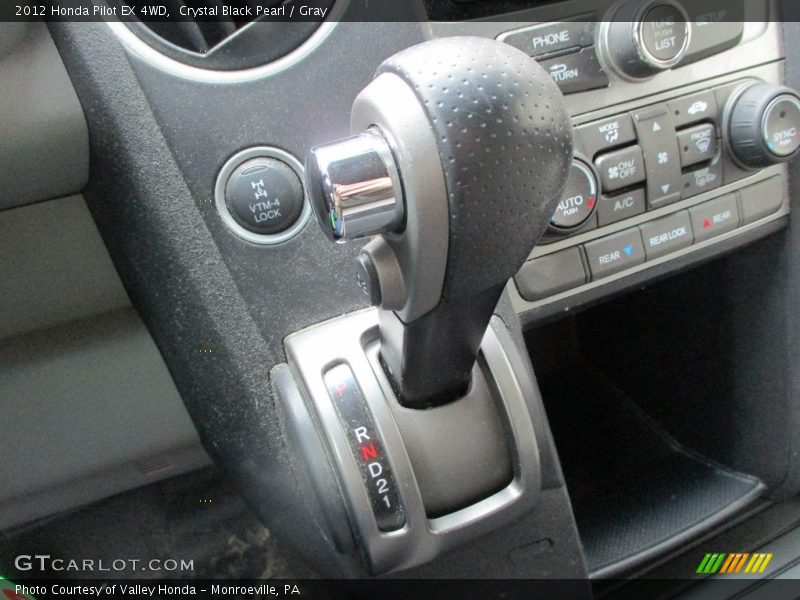 Crystal Black Pearl / Gray 2012 Honda Pilot EX 4WD