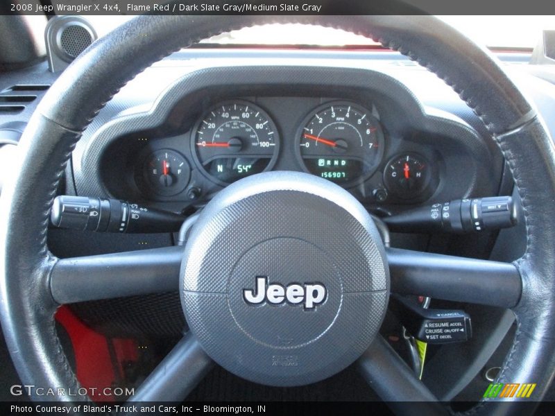 Flame Red / Dark Slate Gray/Medium Slate Gray 2008 Jeep Wrangler X 4x4