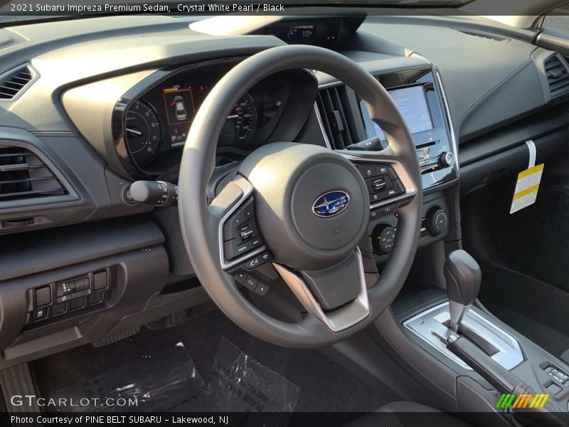 Crystal White Pearl / Black 2021 Subaru Impreza Premium Sedan