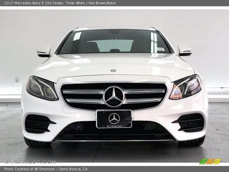 Polar White / Nut Brown/Black 2017 Mercedes-Benz E 300 Sedan