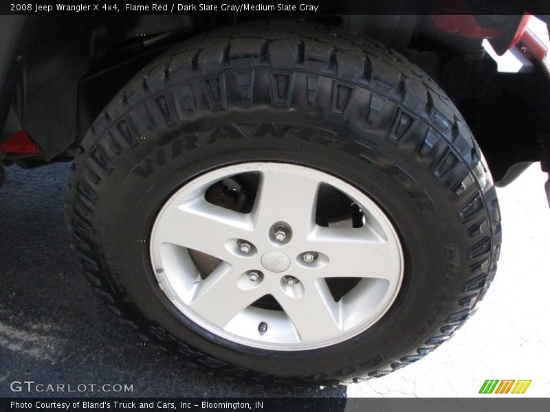 Flame Red / Dark Slate Gray/Medium Slate Gray 2008 Jeep Wrangler X 4x4
