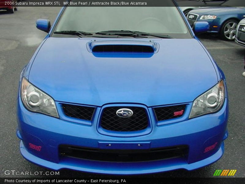 WR Blue Pearl / Anthracite Black/Blue Alcantara 2006 Subaru Impreza WRX STi