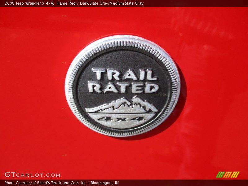 Flame Red / Dark Slate Gray/Medium Slate Gray 2008 Jeep Wrangler X 4x4