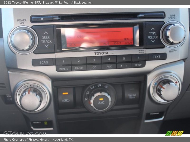 Blizzard White Pearl / Black Leather 2012 Toyota 4Runner SR5
