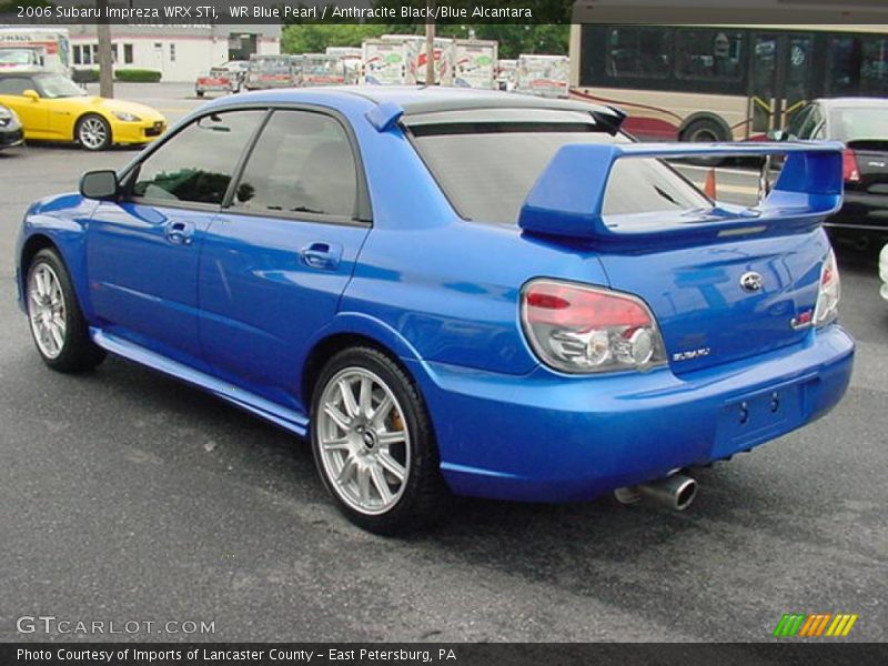 WR Blue Pearl / Anthracite Black/Blue Alcantara 2006 Subaru Impreza WRX STi