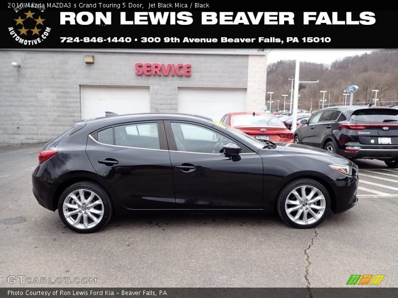 Jet Black Mica / Black 2016 Mazda MAZDA3 s Grand Touring 5 Door