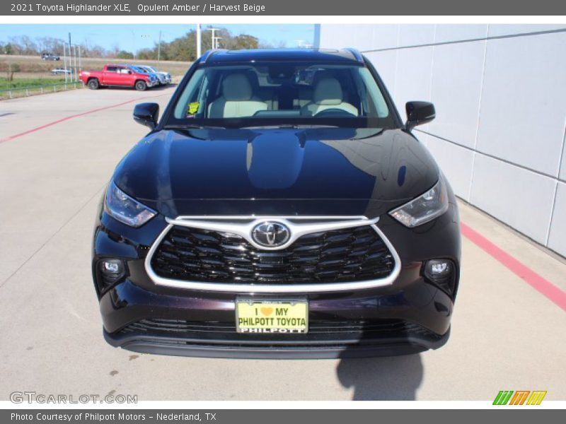Opulent Amber / Harvest Beige 2021 Toyota Highlander XLE