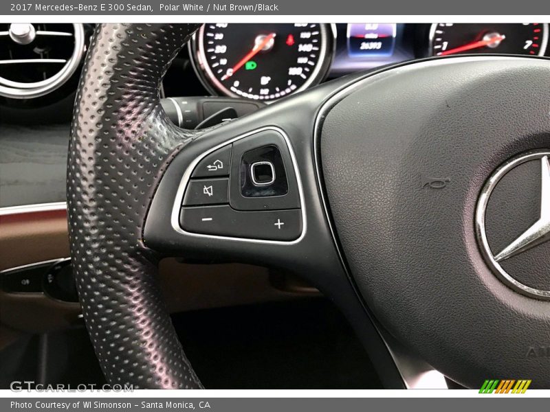 Polar White / Nut Brown/Black 2017 Mercedes-Benz E 300 Sedan