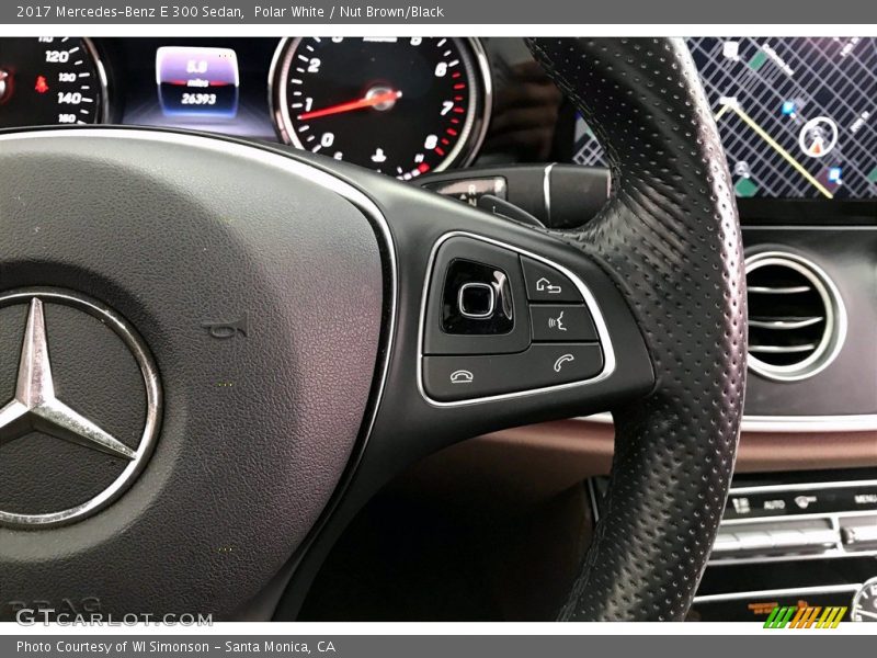 Polar White / Nut Brown/Black 2017 Mercedes-Benz E 300 Sedan
