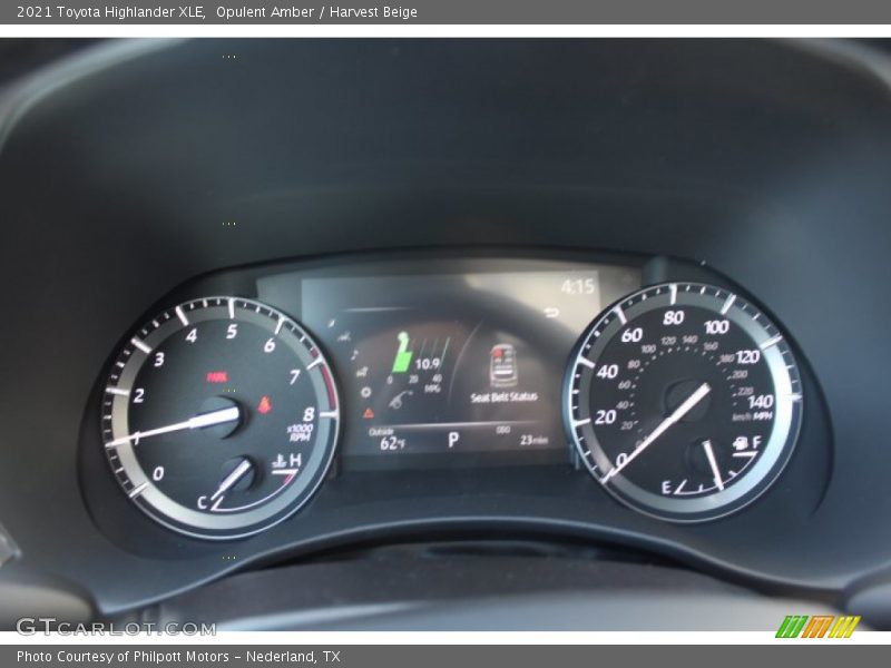 Opulent Amber / Harvest Beige 2021 Toyota Highlander XLE