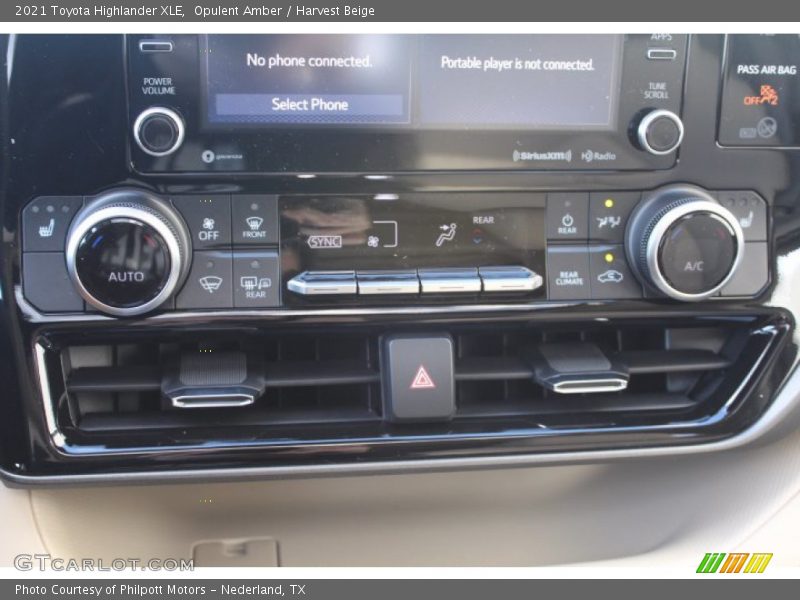 Opulent Amber / Harvest Beige 2021 Toyota Highlander XLE