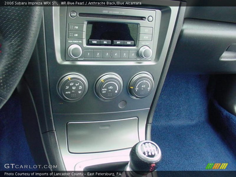WR Blue Pearl / Anthracite Black/Blue Alcantara 2006 Subaru Impreza WRX STi