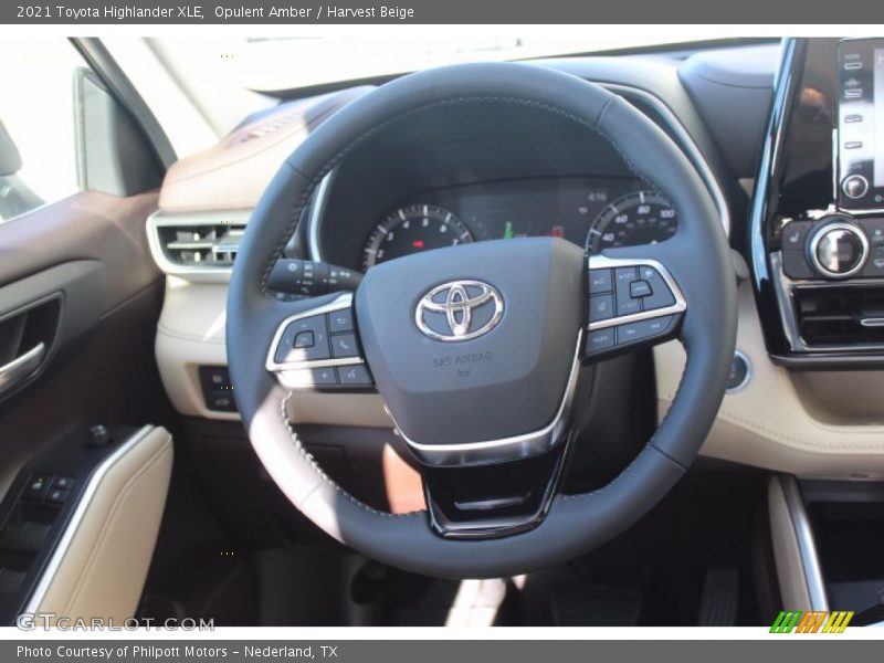 Opulent Amber / Harvest Beige 2021 Toyota Highlander XLE