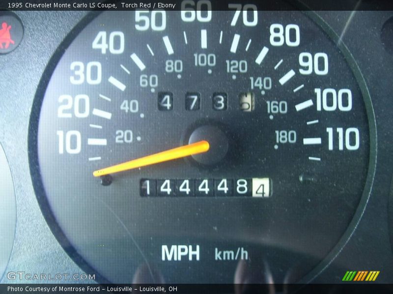 Torch Red / Ebony 1995 Chevrolet Monte Carlo LS Coupe