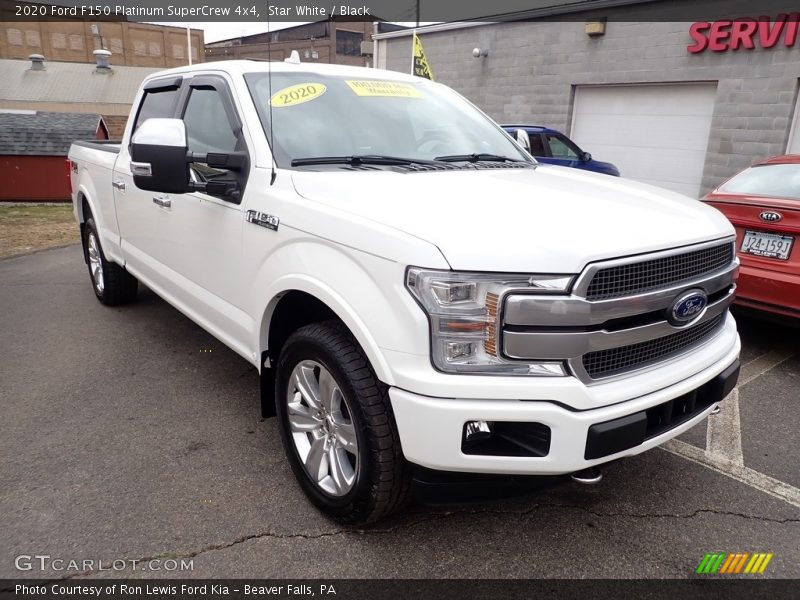 Star White / Black 2020 Ford F150 Platinum SuperCrew 4x4