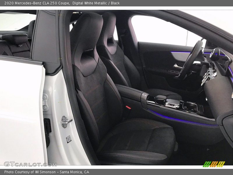 Digital White Metallic / Black 2020 Mercedes-Benz CLA 250 Coupe