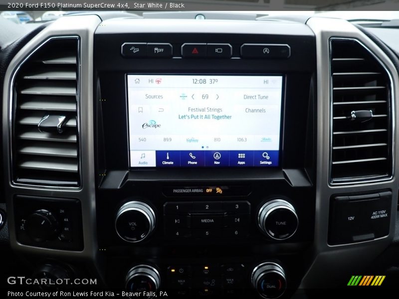 Star White / Black 2020 Ford F150 Platinum SuperCrew 4x4