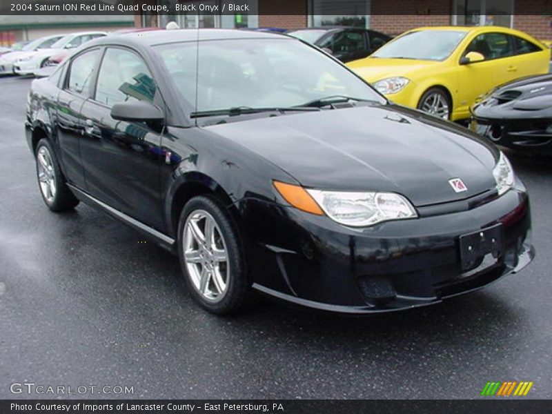 Black Onyx / Black 2004 Saturn ION Red Line Quad Coupe