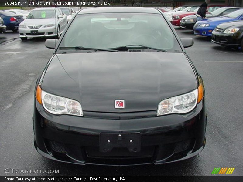 Black Onyx / Black 2004 Saturn ION Red Line Quad Coupe