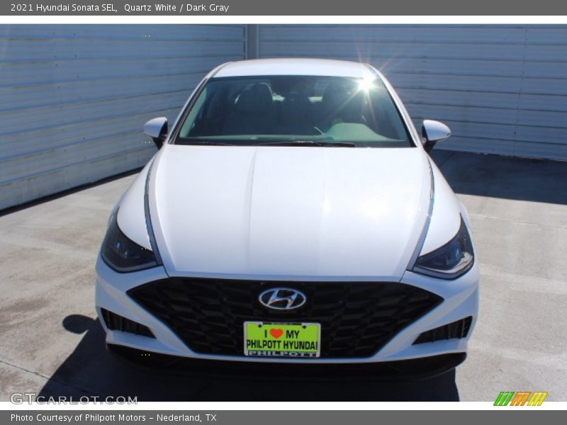 Quartz White / Dark Gray 2021 Hyundai Sonata SEL