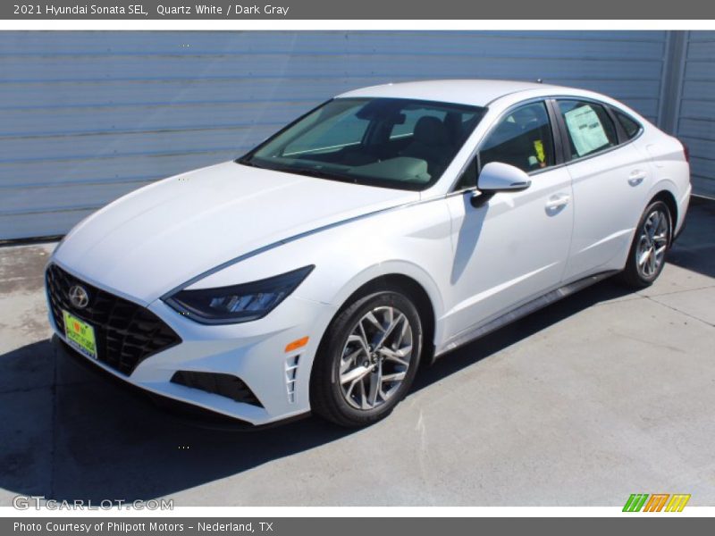 Quartz White / Dark Gray 2021 Hyundai Sonata SEL