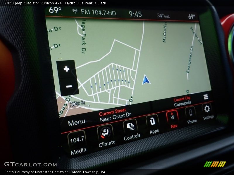 Hydro Blue Pearl / Black 2020 Jeep Gladiator Rubicon 4x4