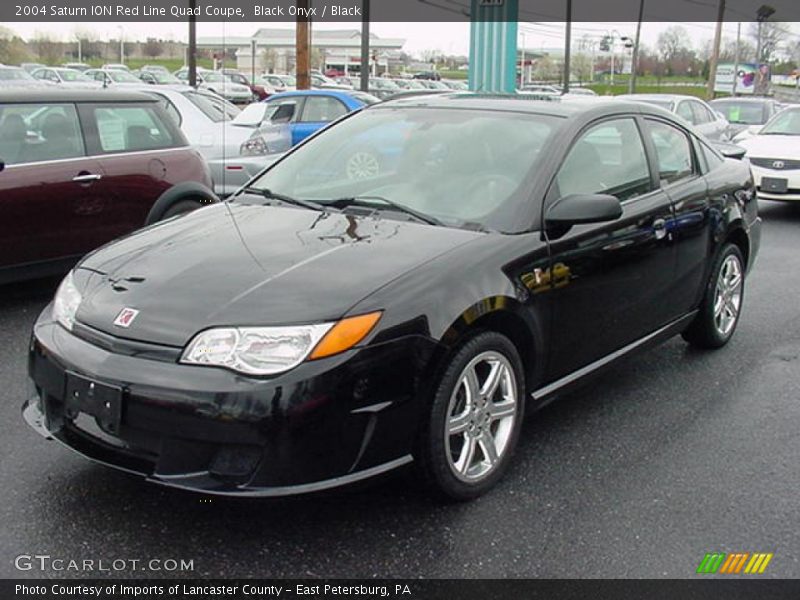 Black Onyx / Black 2004 Saturn ION Red Line Quad Coupe